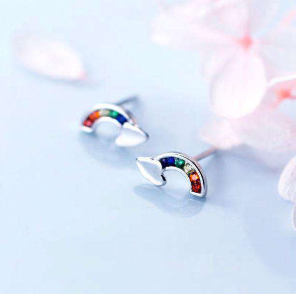 Silver Rainbow Earrings - All Things Rainbow