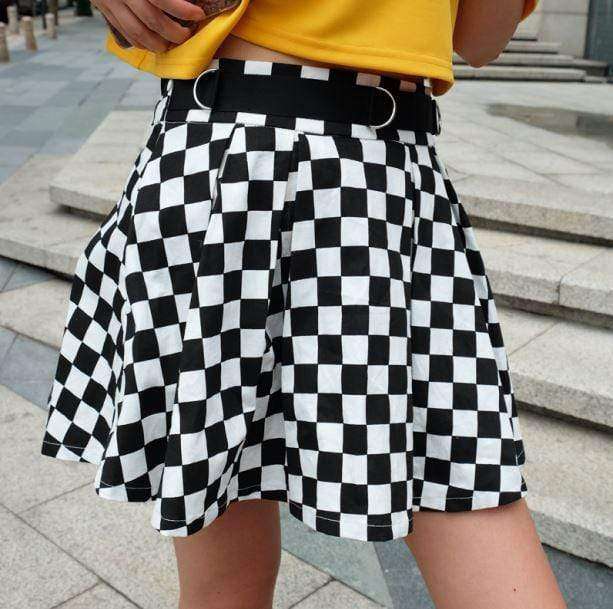 Checkerboard Skirt | Aesthetic Skirts