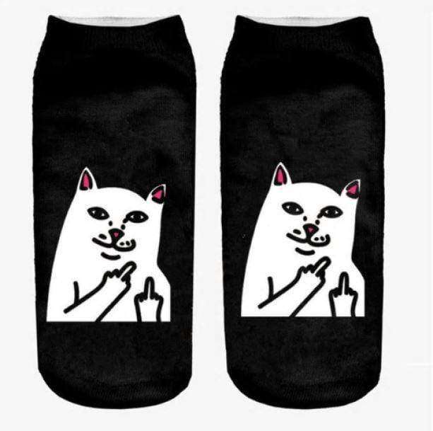 Cartoon Cat Socks - All Things Rainbow