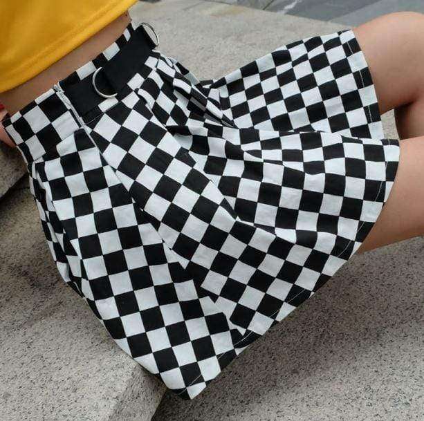 Checkerboard Skirt | Aesthetic Skirts