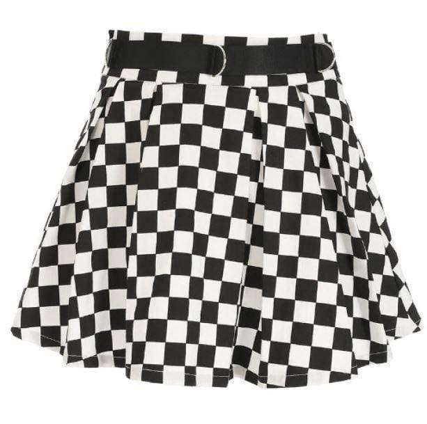 Checkerboard Skirt | Aesthetic Skirts