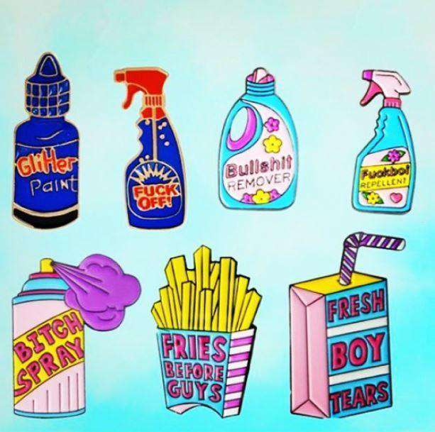 Detergents Pin Collection | Aesthetic Backpack Pins