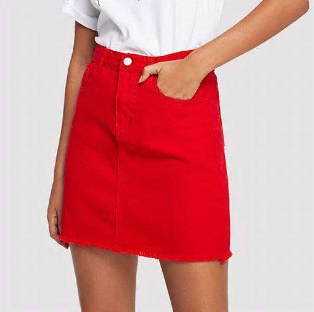 Red Mini Skirt - All Things Rainbow
