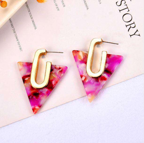 Triangle Earrings - All Things Rainbow