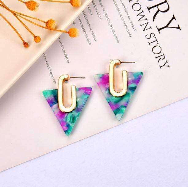 Triangle Earrings - All Things Rainbow