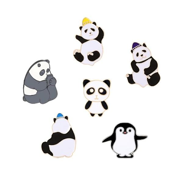 Panda Pins | Aesthetic Backpack Pins