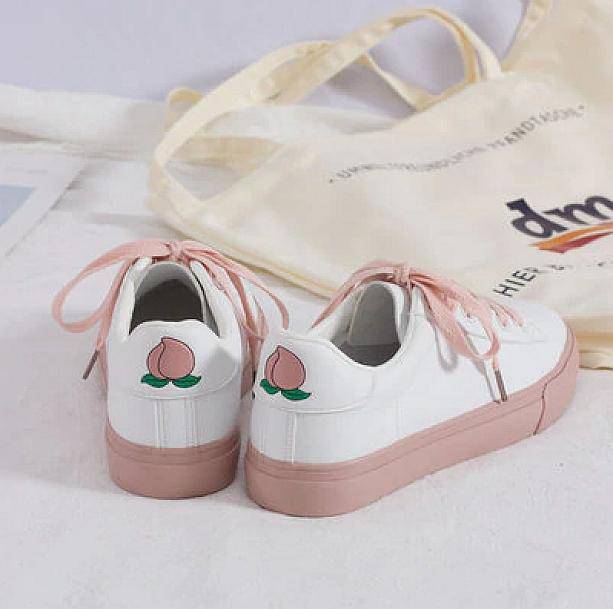 Just Peachy Sneakers | Aesthetic Shoes