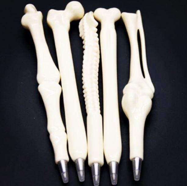 Set of 5 Bone Shape Pens - All Things Rainbow