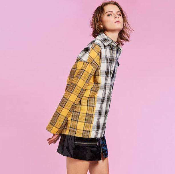 Patchwork Shirt | Aesthetic Shirts And Jumpers