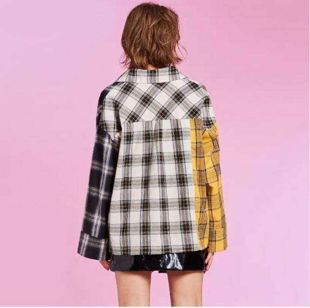 Patchwork Shirt | Aesthetic Shirts And Jumpers