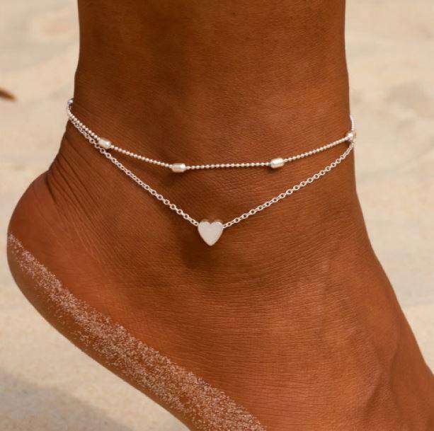 Love Heart Anklet - All Things Rainbow