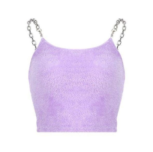 Soft Lavender Crop Top - All Things Rainbow