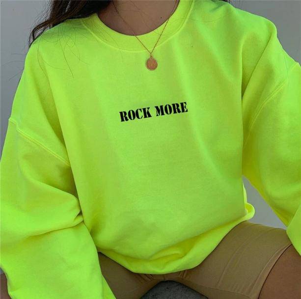 Neon Sweatshirt Green - All Things Rainbow